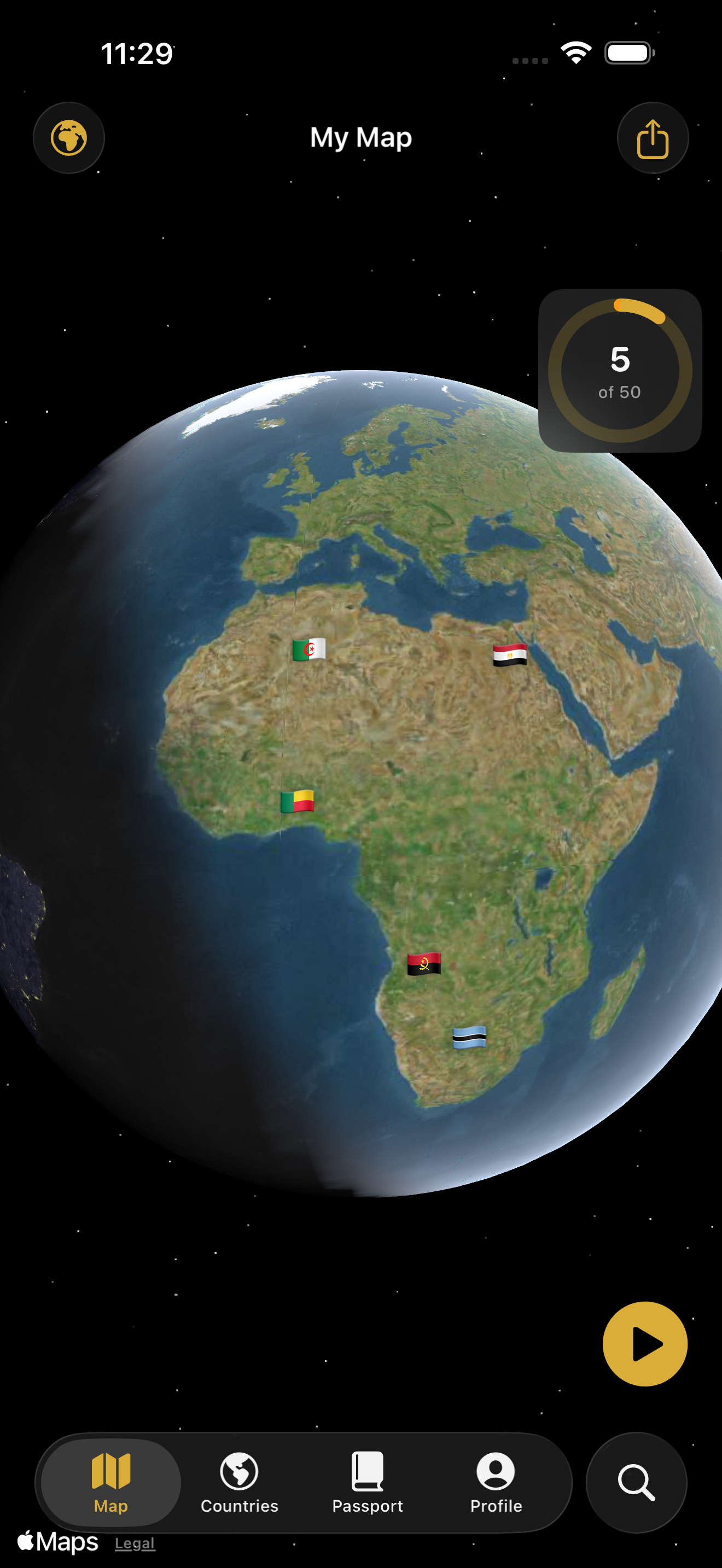 Roam world map
