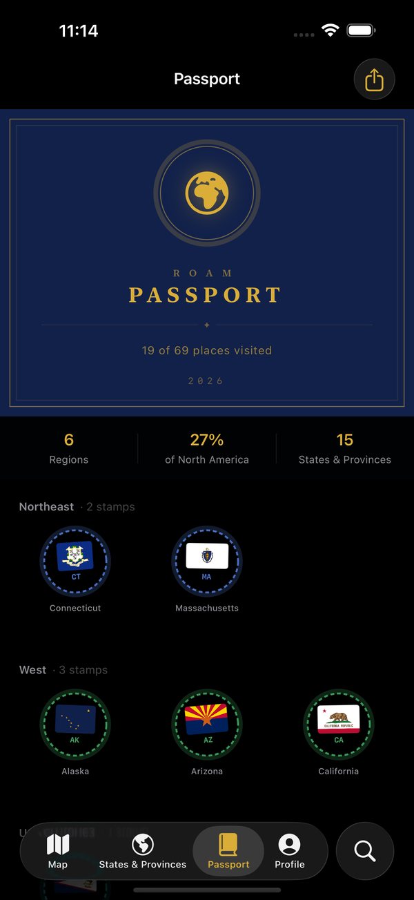 Roam America passport