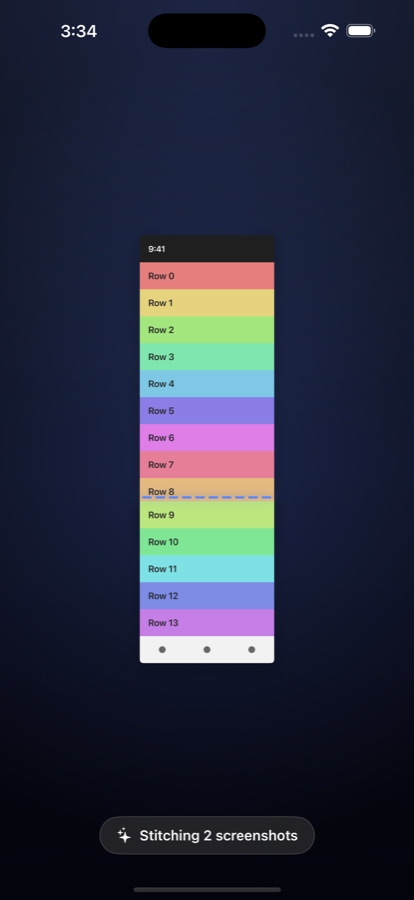 Screenshots fusing together with a glowing seam