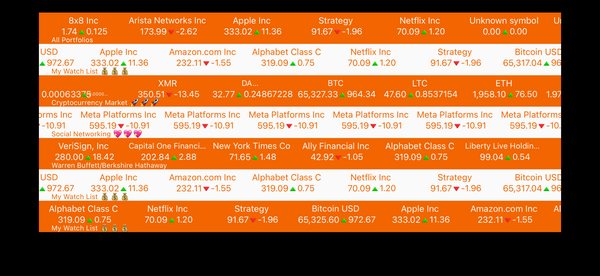 Stocks Tape screenshot